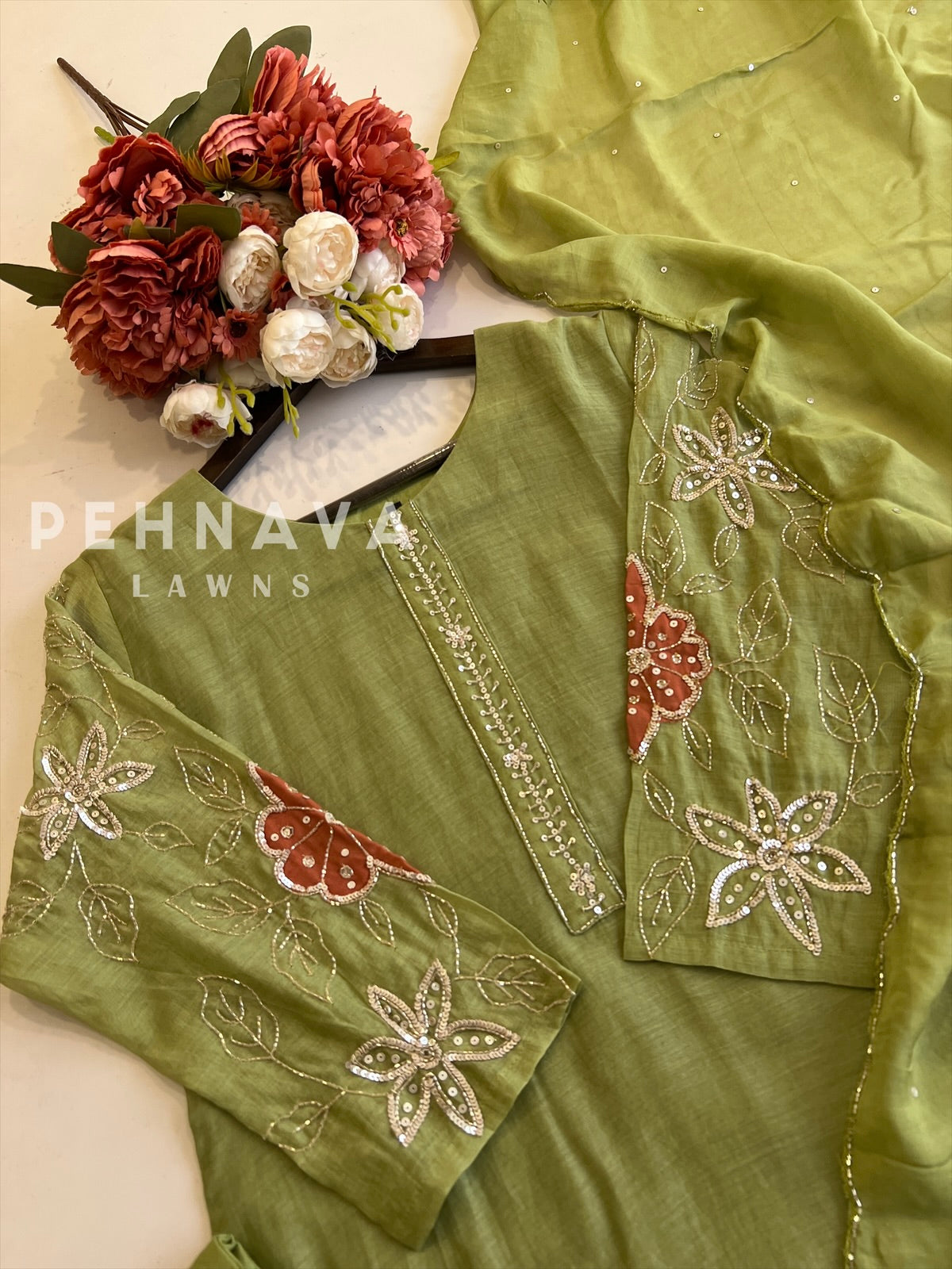 Premium Handworked Ethnic Suit Set-Color Options
