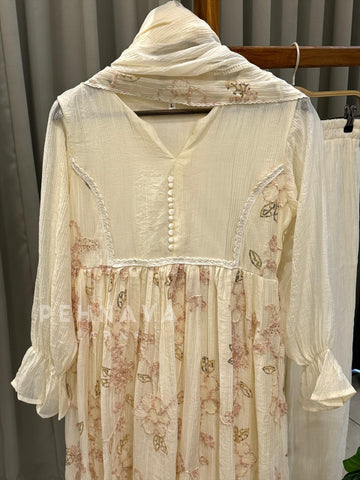 Petal Lace Work Ensemble