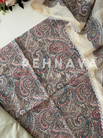 Paisley Printed Unstitched Suit 17192(6-7 Days Dispatching Time)