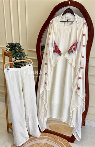 Floral Embroidered Suit4736 RR252