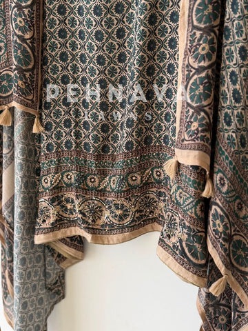 Ajrak Printed Unstitched Suit