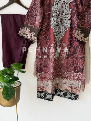 Floral Printed Ready to wear suit-1732