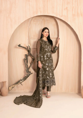Tawakkal Afsanay Premium Semi Stitched Suit D-4911