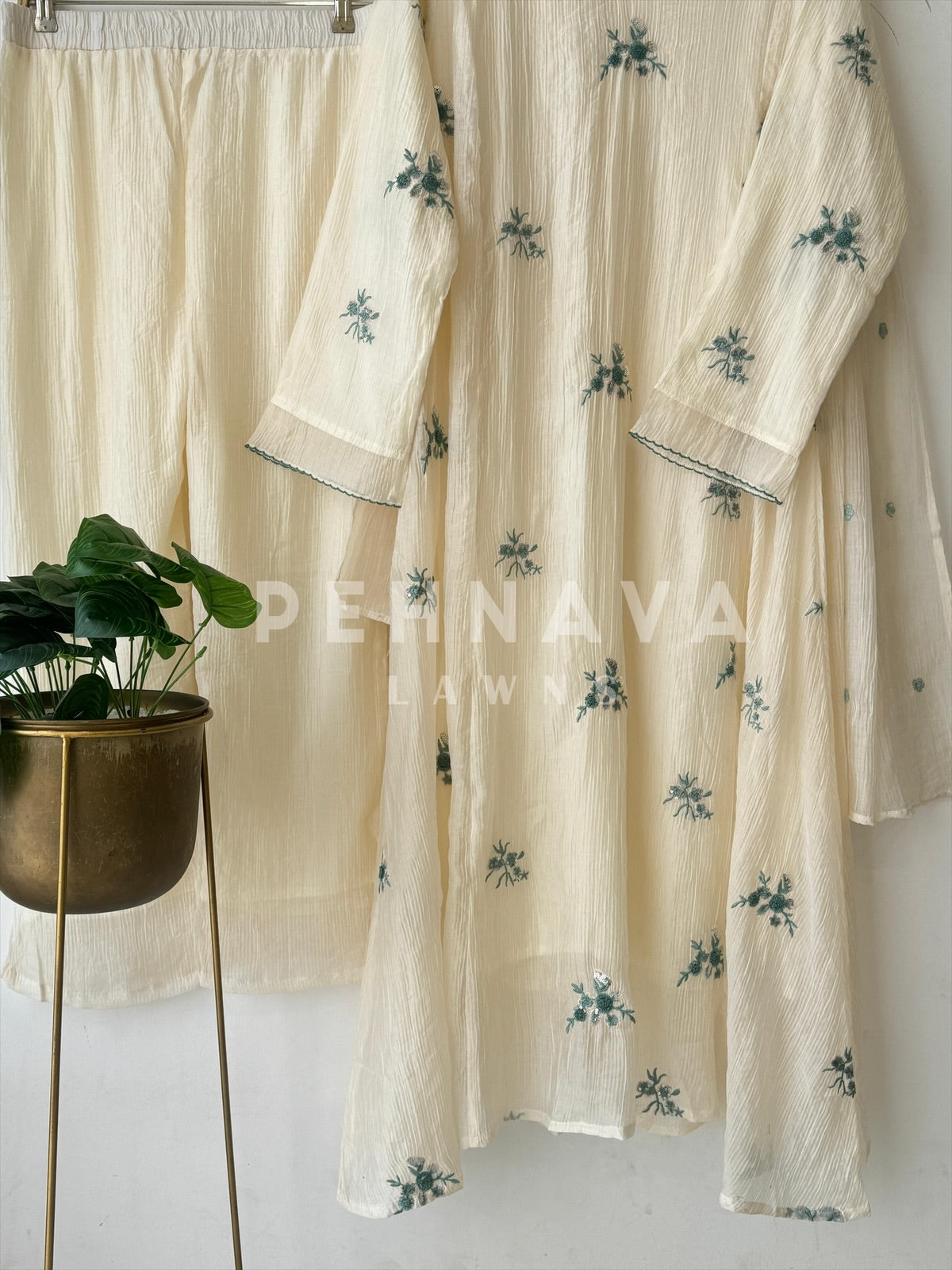 Imported Fabric A-line Suit - Pehnava Lawns