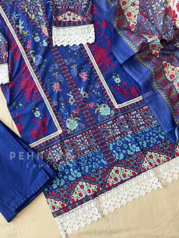 Cotton Printed Suit Set-1308 - Pehnava Lawns