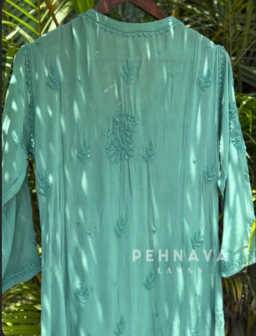 Angrakha Chikankari Embroidered Suit(12-15 Dispatching Time )