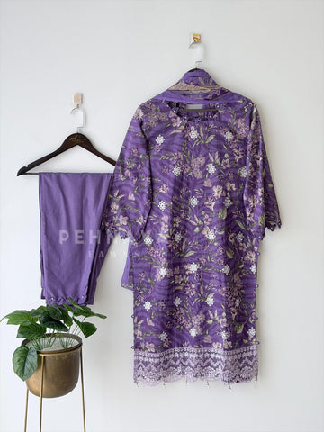 Floral Lawn Suit