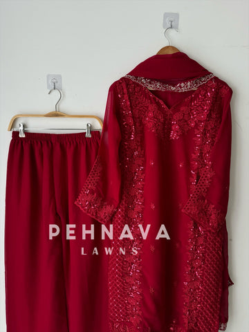 Georgette party wear suit-866