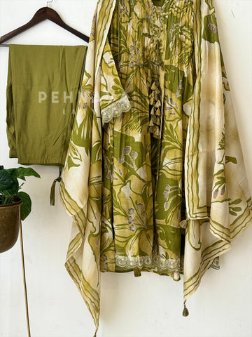 Floral Muslin Suit Set 3234 JJ11