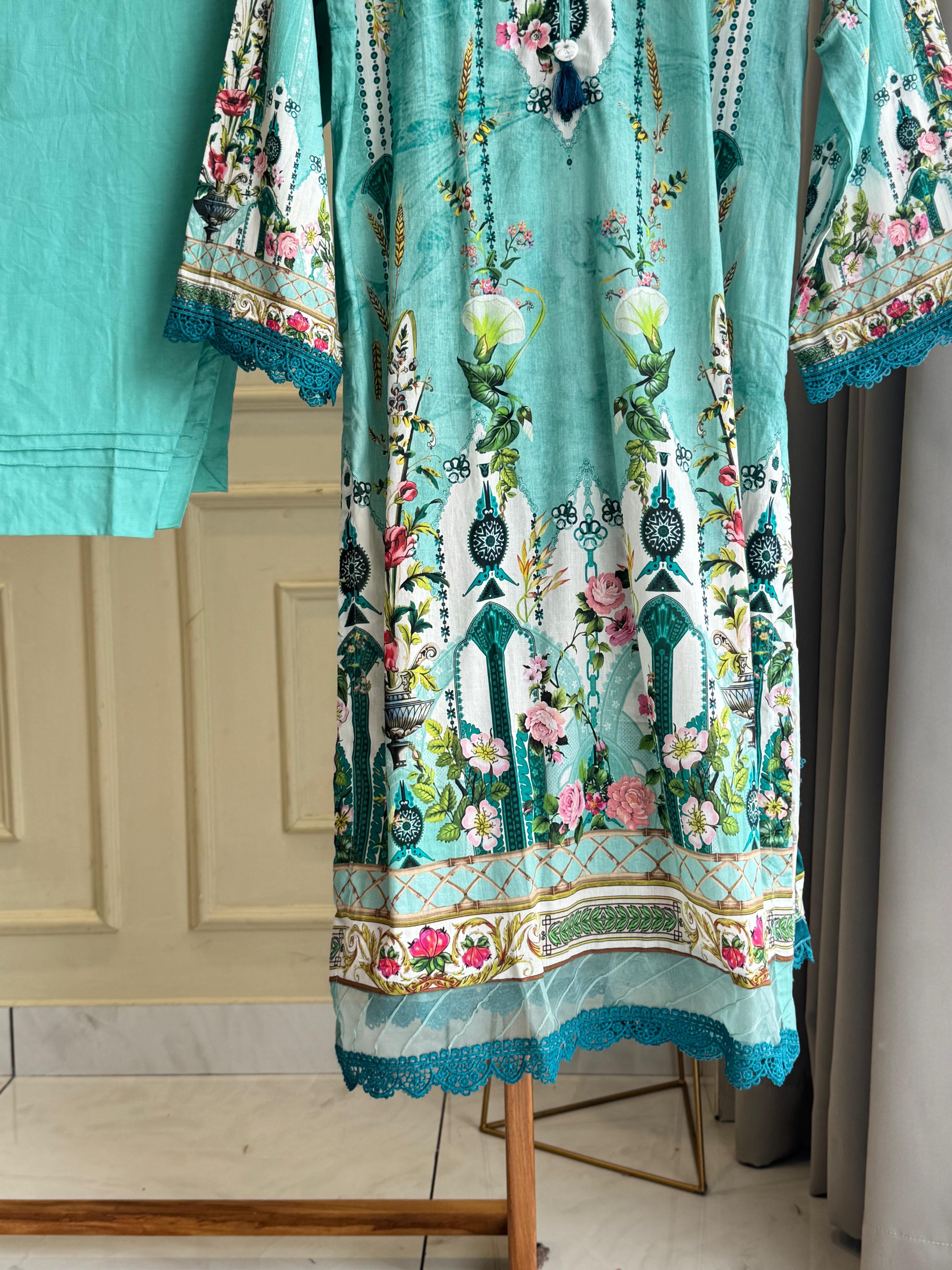 Jade Casual Fit Lawn Suit- 3460
