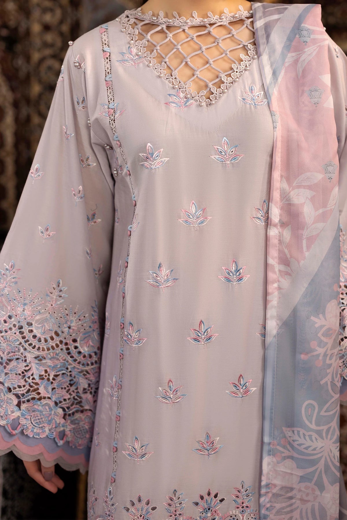 Adan’s Chenille premium unstitched suit-D09 - Pehnava Lawns