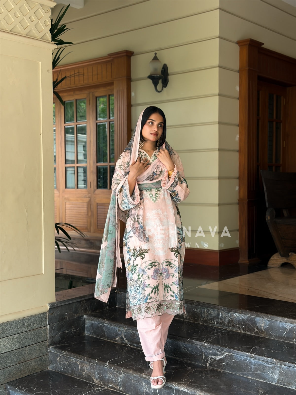 Signature Embroidered lawn Unstitched Suit 1519