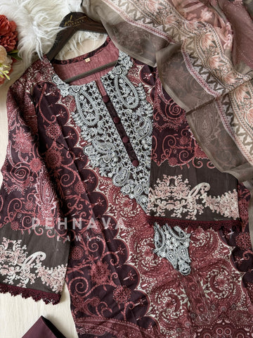 Casual Unstitched Suit with Dupatta 1862