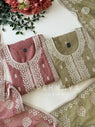 Premium Chanderi Embroidered Suit set-CC9
