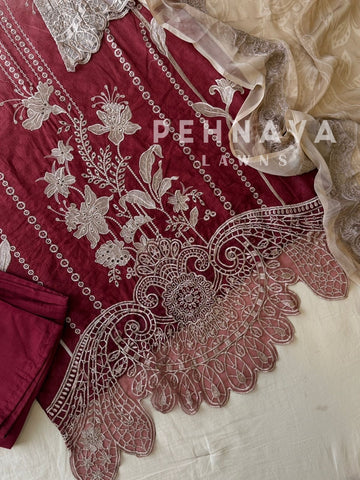 Cut Work Stitched Suit 1831