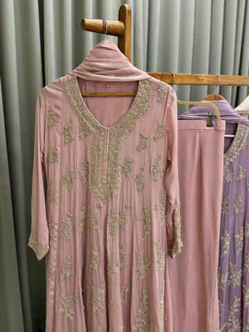 Chinnon Handworked full flaired Anarkali-239