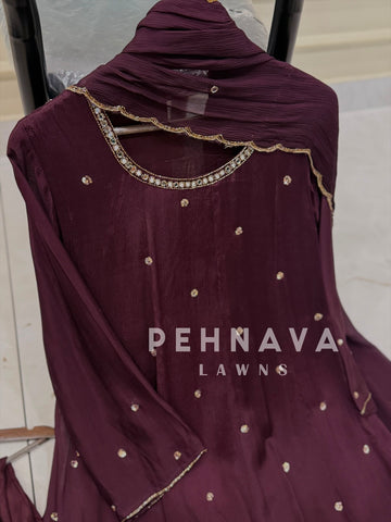 Premium Work Anarkali Set