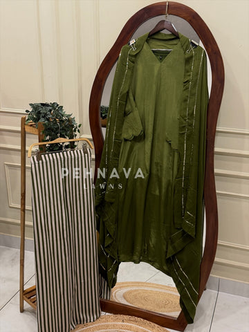 Premium Crepe Three Piece Ensemble 300