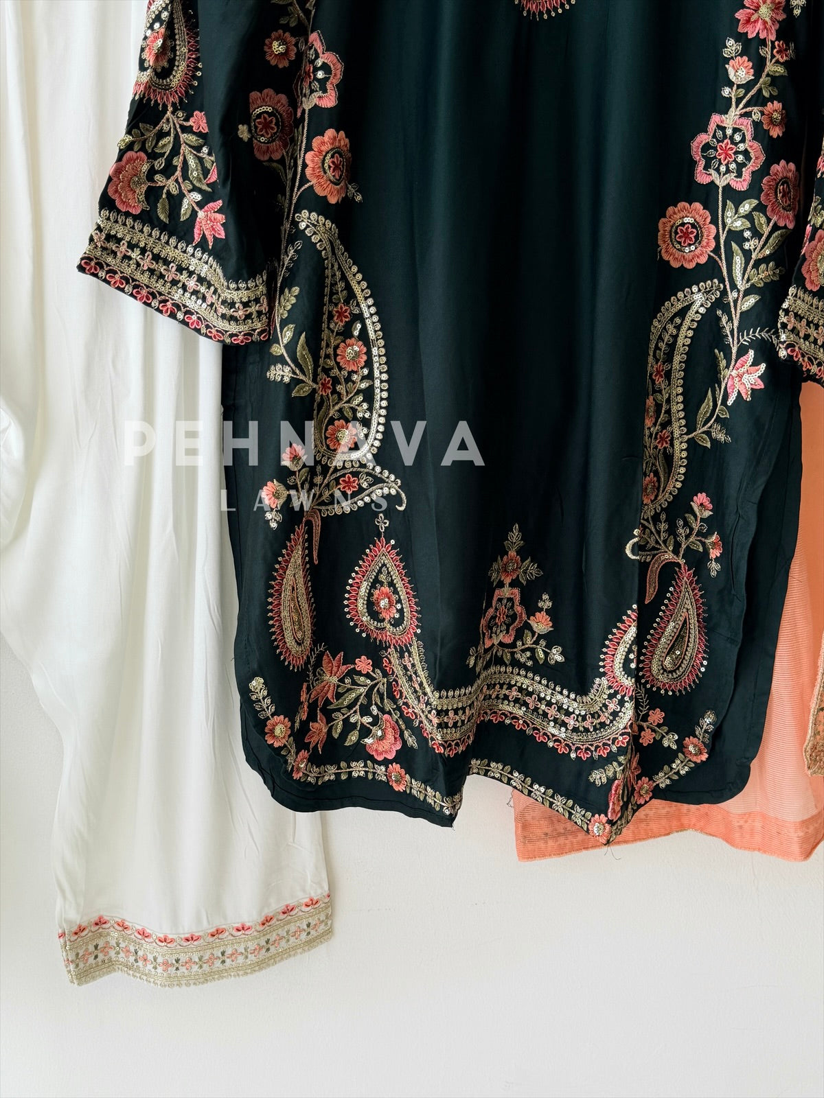 Floral Embroidered Farshi Salwar-LRC 350