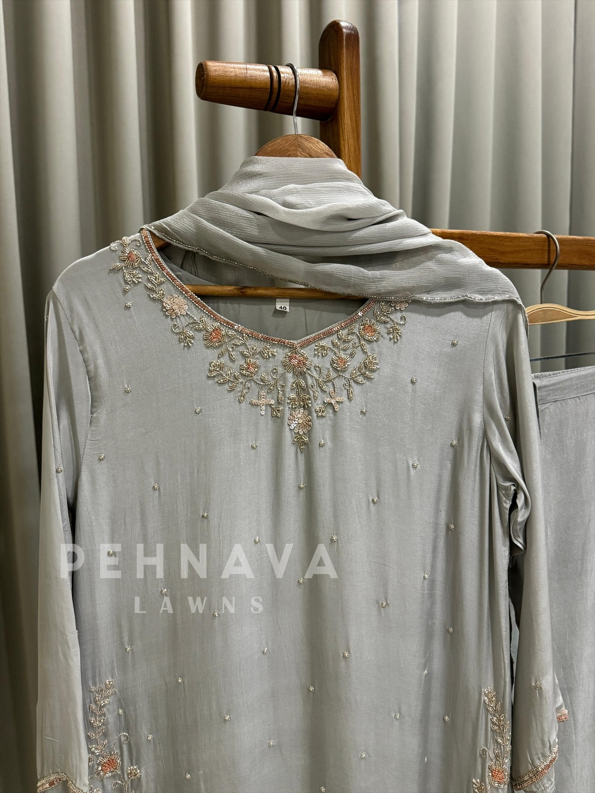 Luxe Handwork Ethnic Attire - Pehnava Lawns