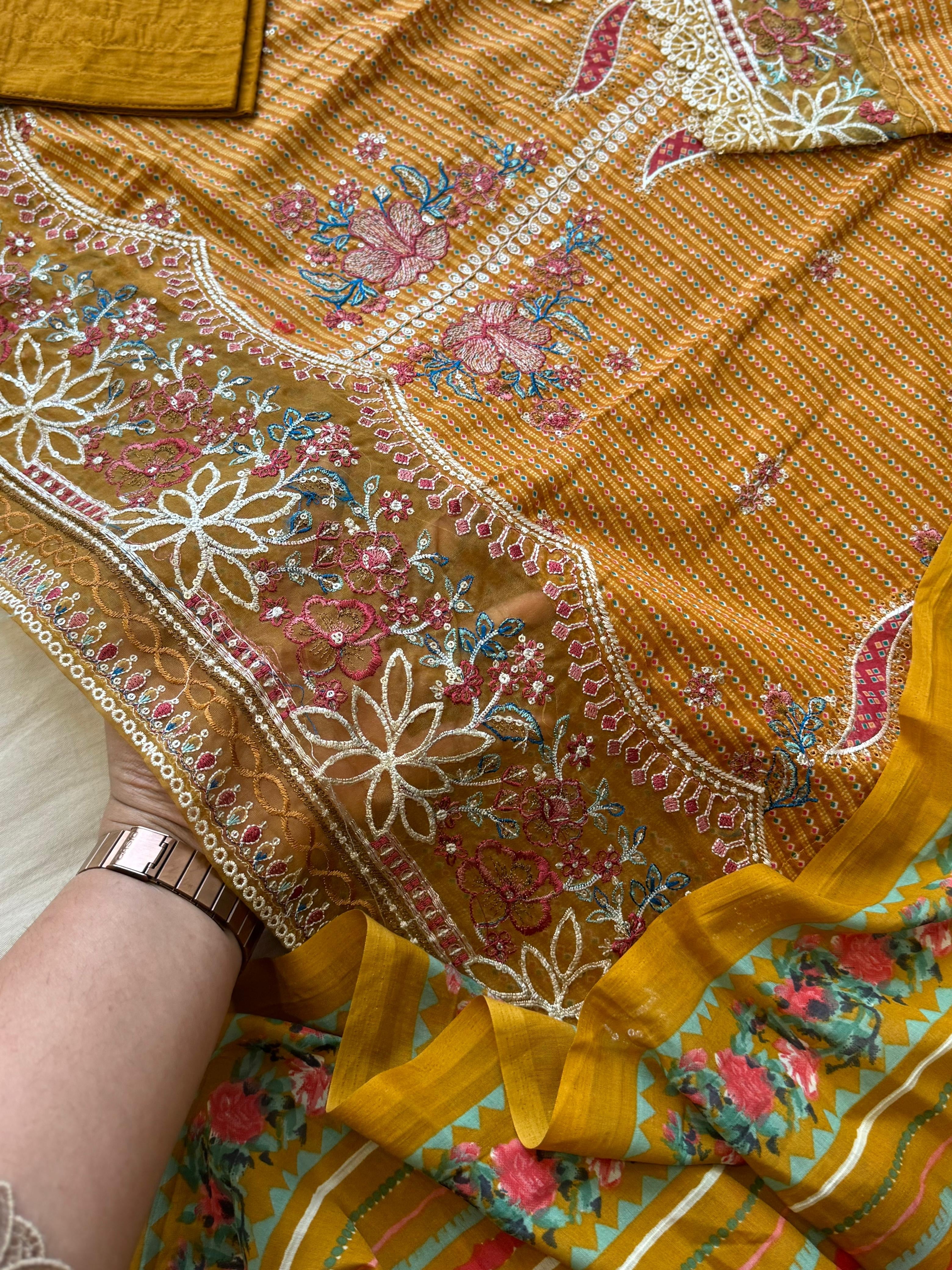 Yellow Trendy Farshi Salwar