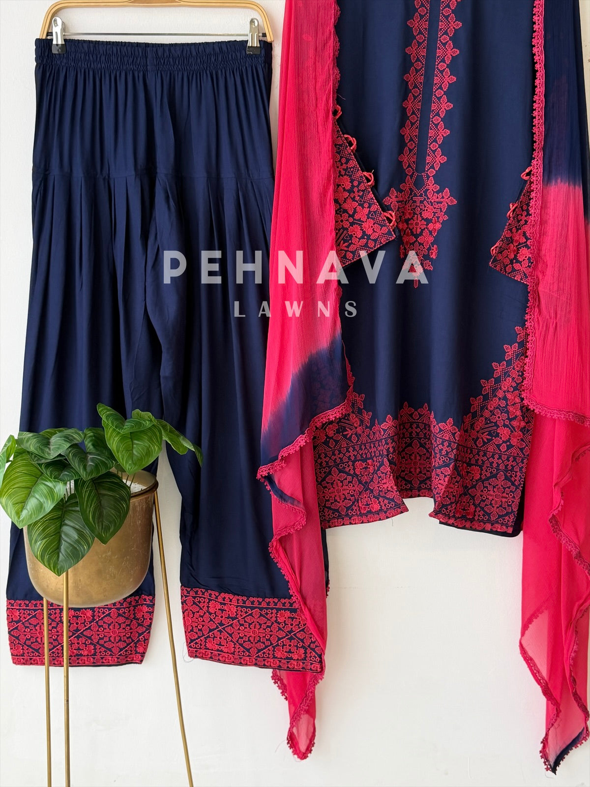 Embroidered Rayon Farshi Salwar
