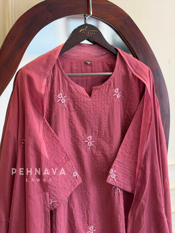 Floral Embroidered Suit