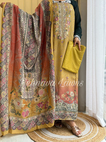 Premium viscous muslin suit-230