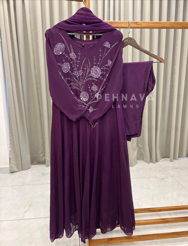 Yoke Sequin Embroidered Suit-No.2 - Pehnava Lawns