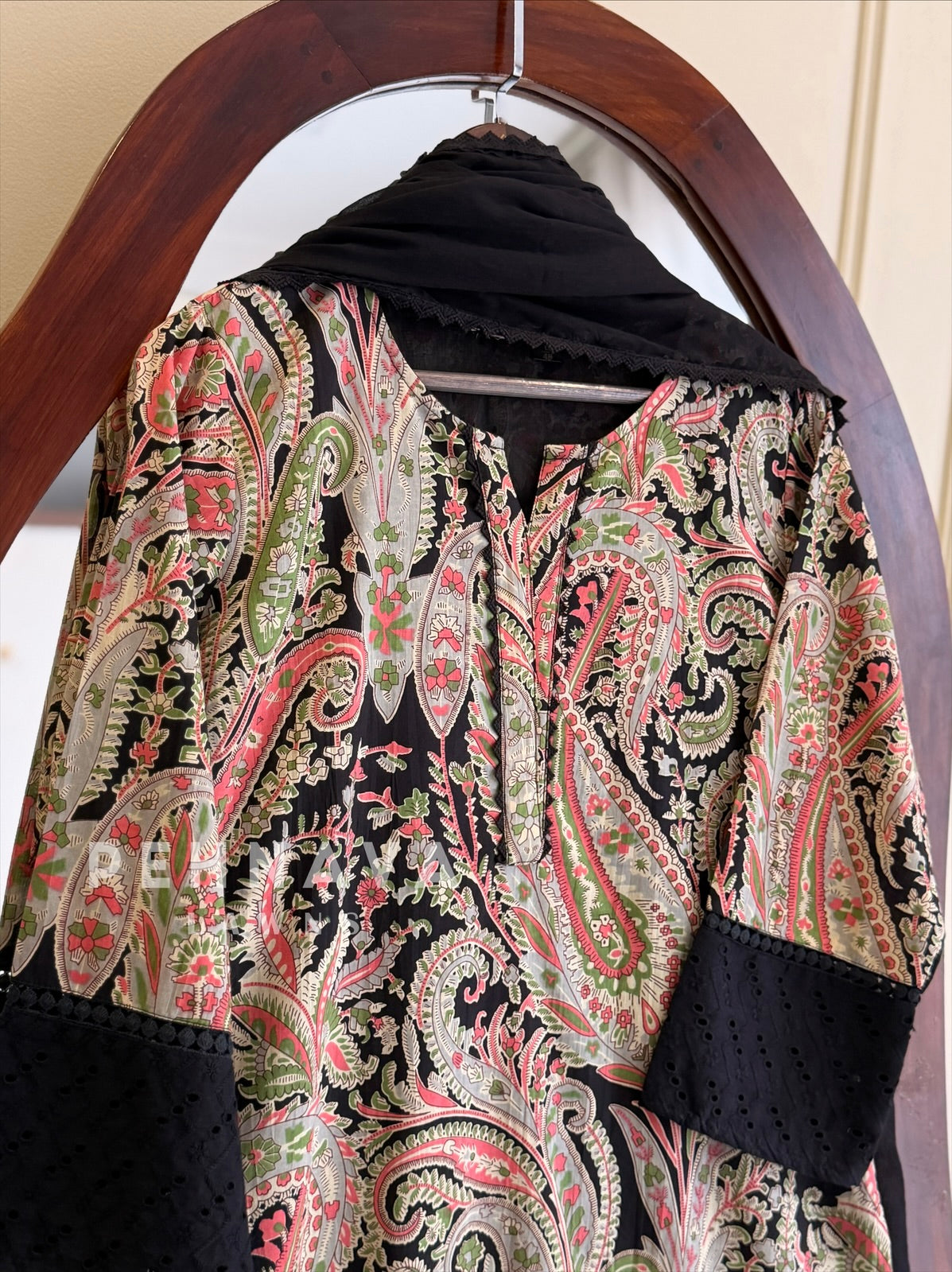 Paisley Printed Cotton Suit