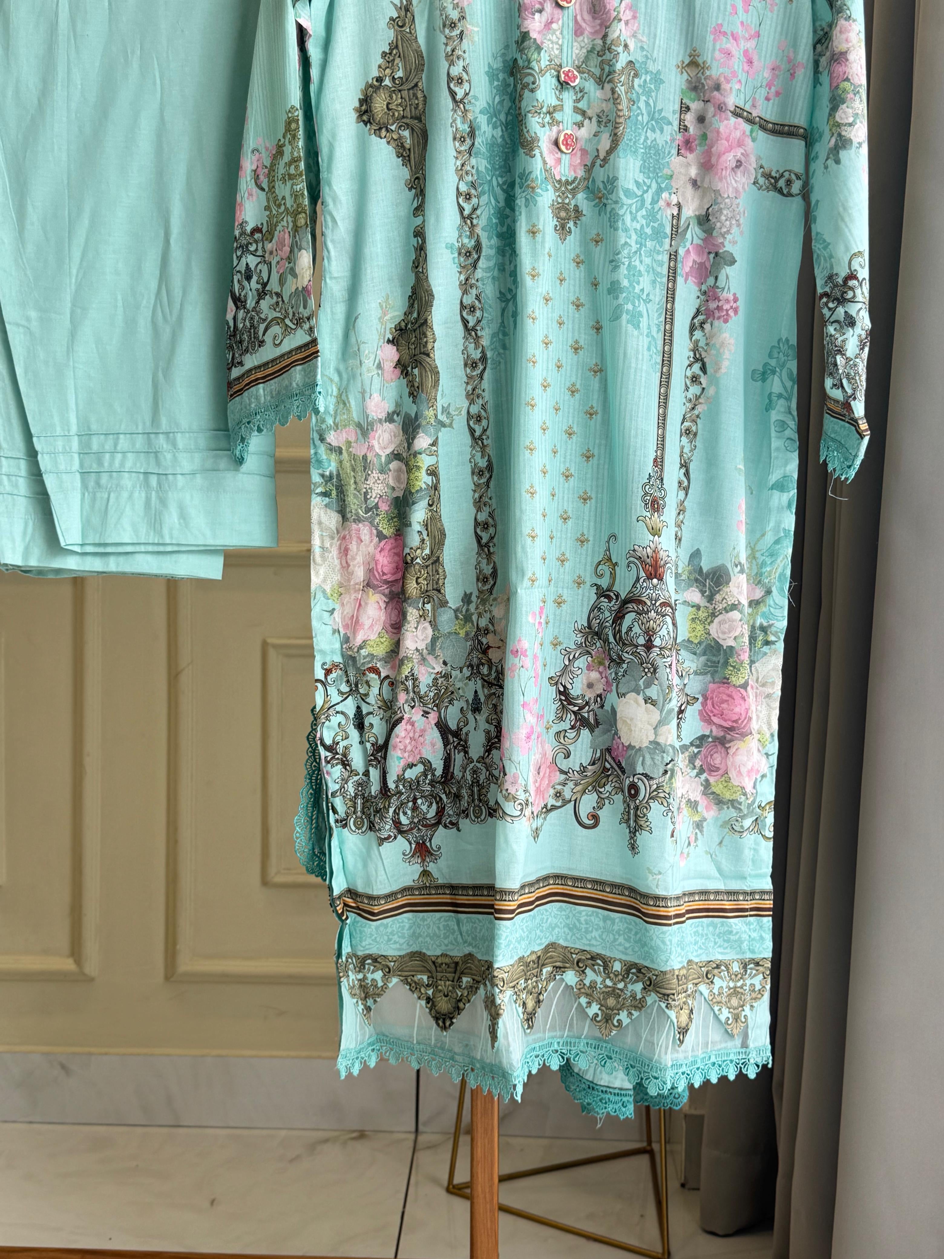 Jade Casual Fit Lawn Suit- 3456