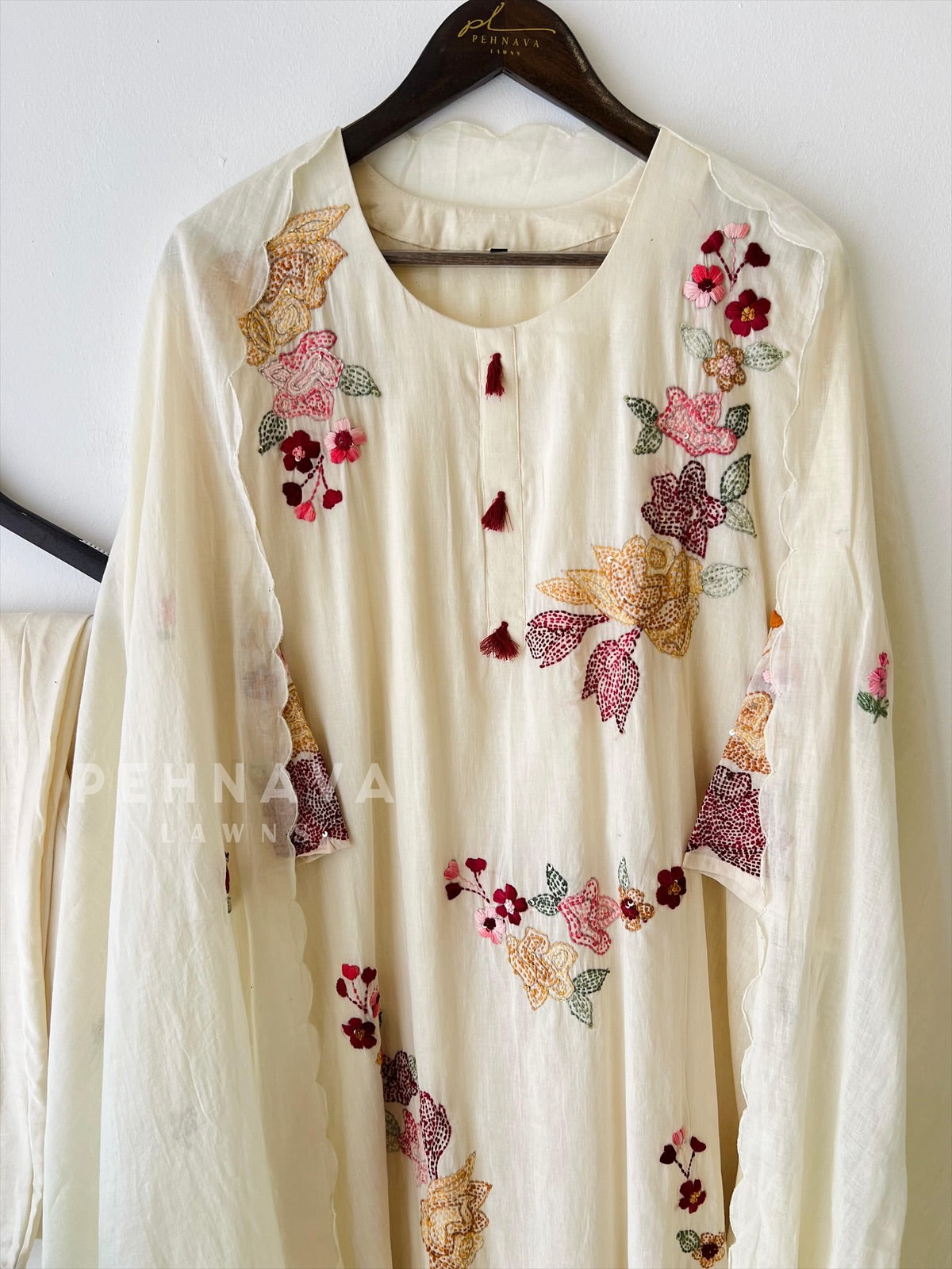 Multi Thread Embroidered Suit