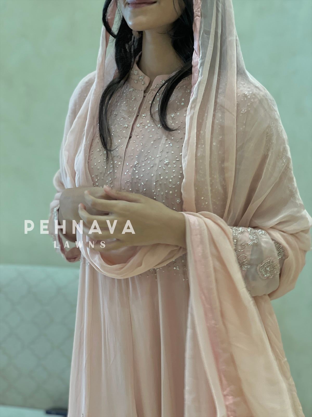 Premium Handworked Anarkali suit