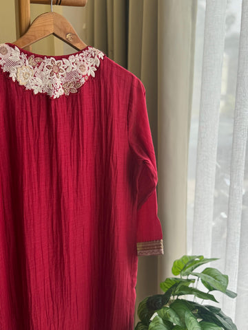 Premium Indo western Mulchanderi Two piece Set