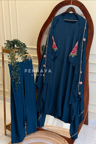 Floral Embroidered Suit4736 RR252