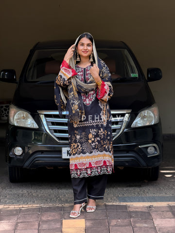 Signature Printed Lawn Unstitched Suit 1556