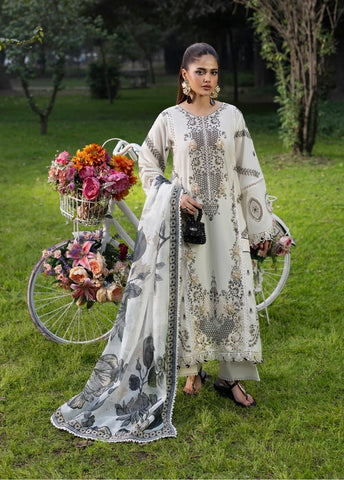 Zarqun Premium Cotton Embroidered Ensemble