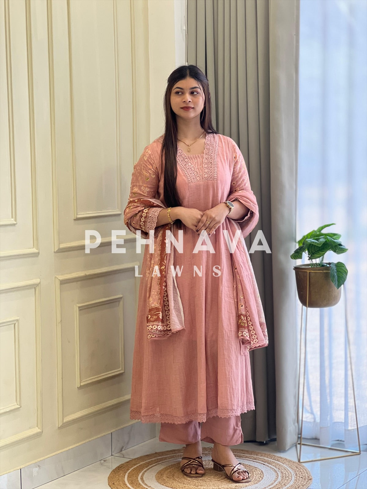 Grace Cota Check Suit Set