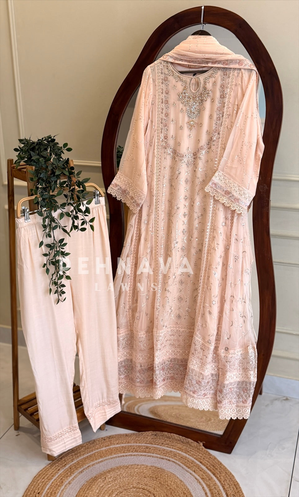 Agha Noor Formal Chiffon Ensemble
