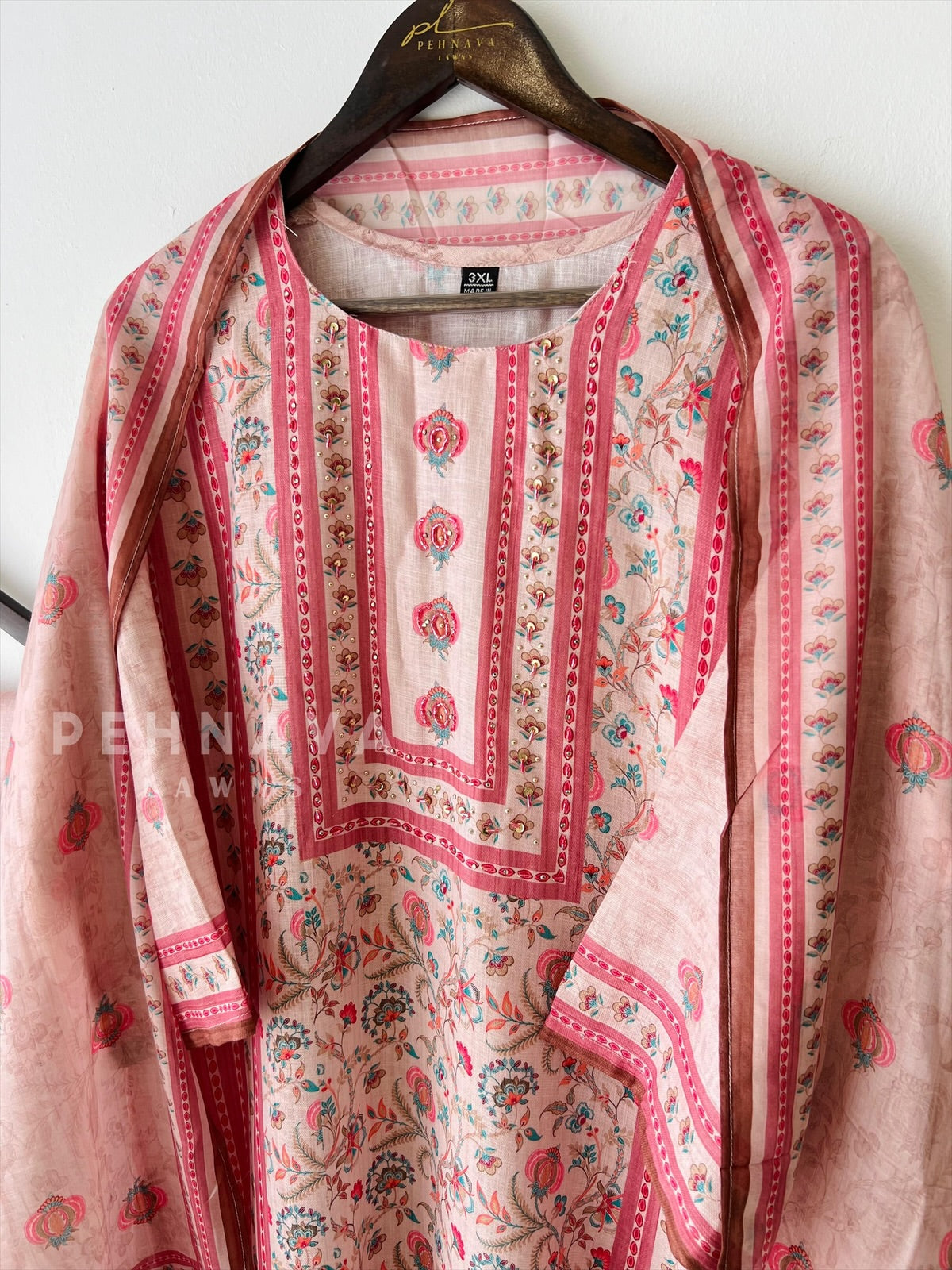 Linen Printed Suit