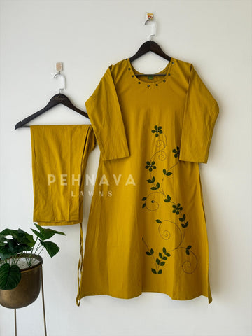 Cotton Applique Suit - Pehnava Lawns