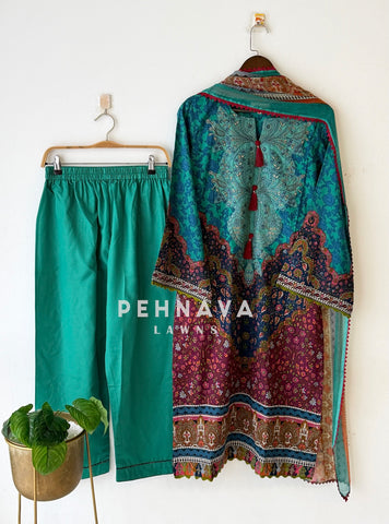 Signature Embroidered Unstitched Suit 1429