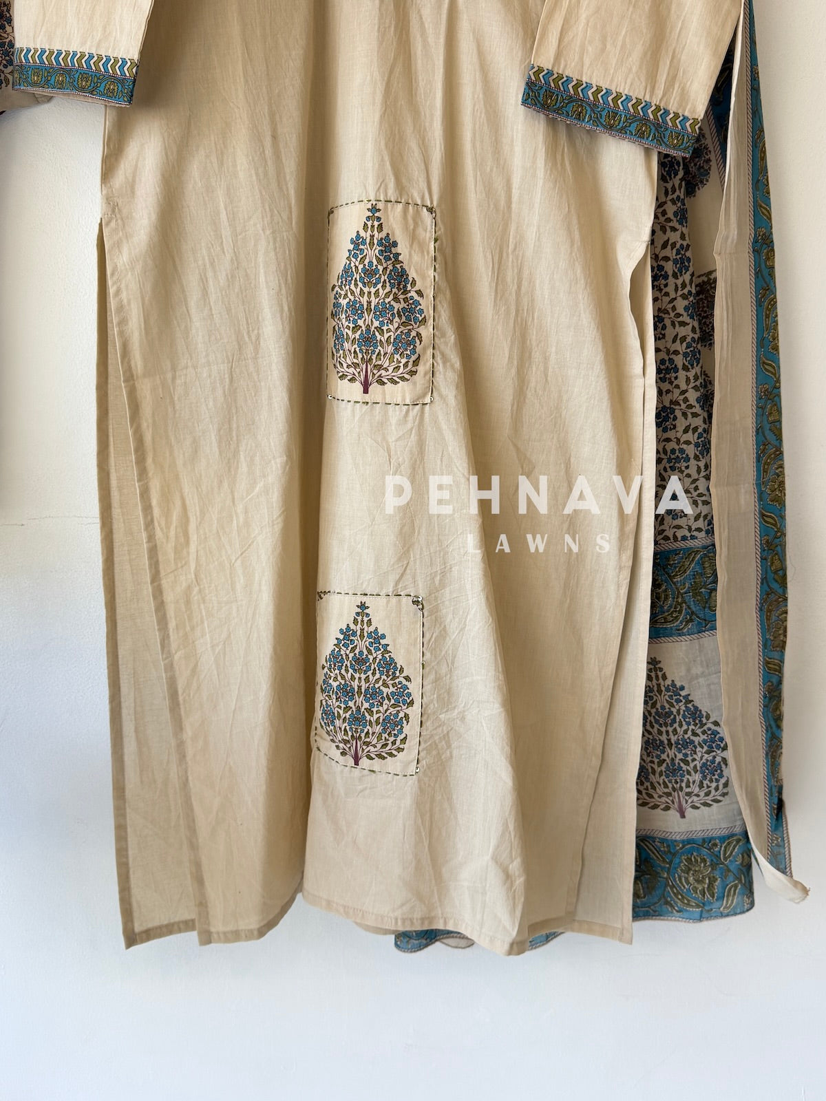 Printed Three Piece Cotton Set-SW19