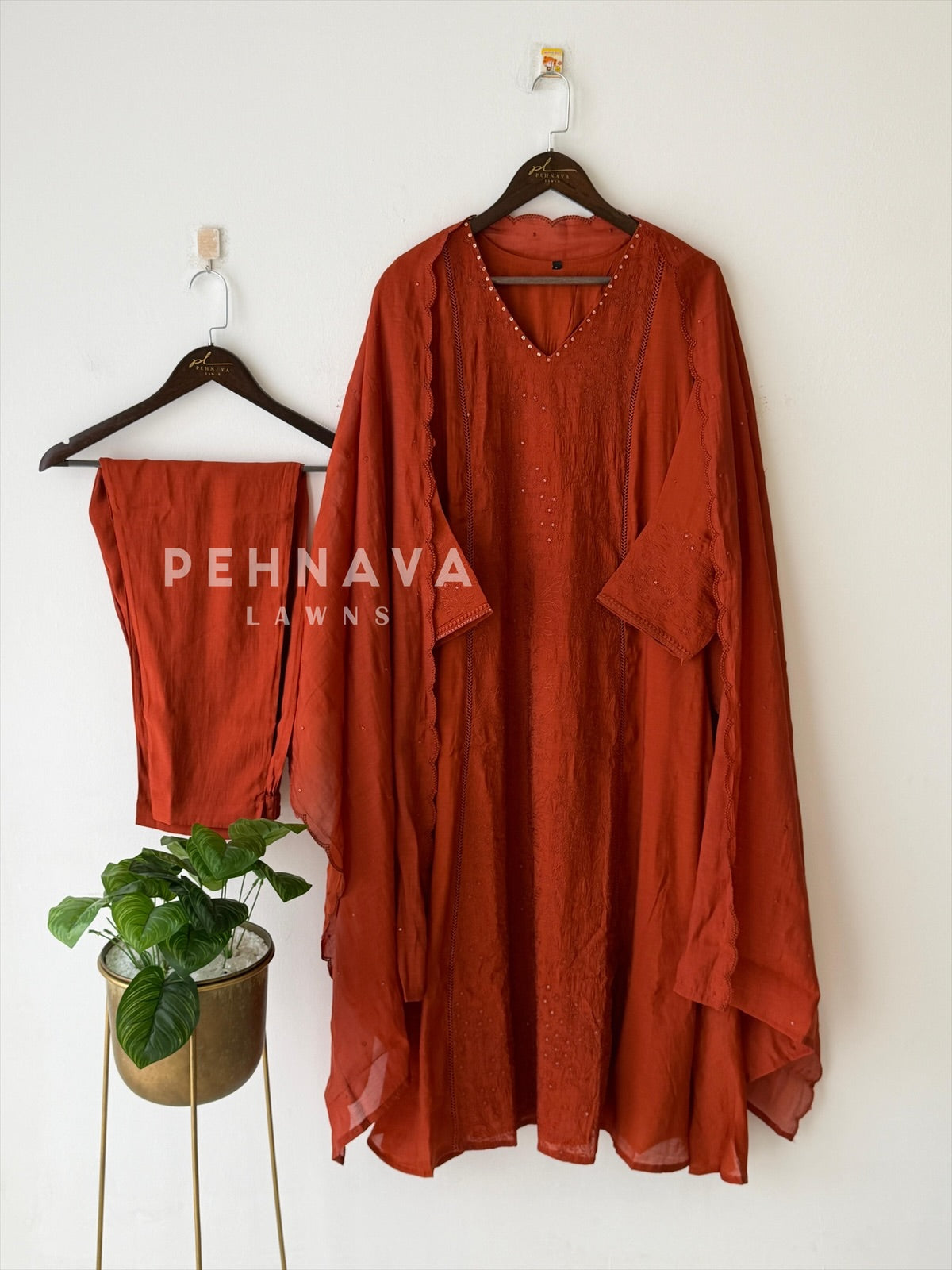 Front Panel Embroidered Suit - Pehnava Lawns