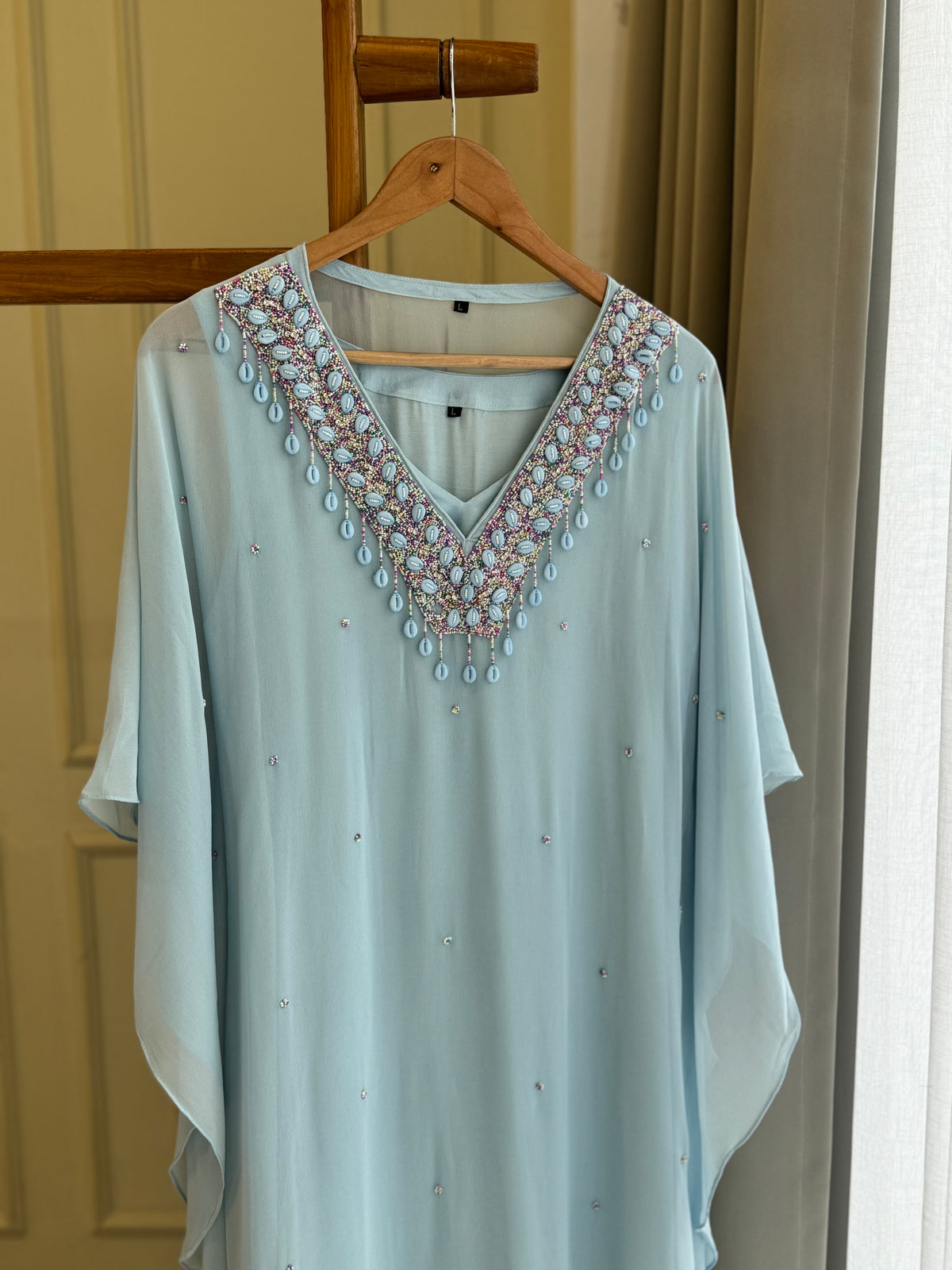 Handworked 2 peice kafthan-pastel shades - Pehnava Lawns
