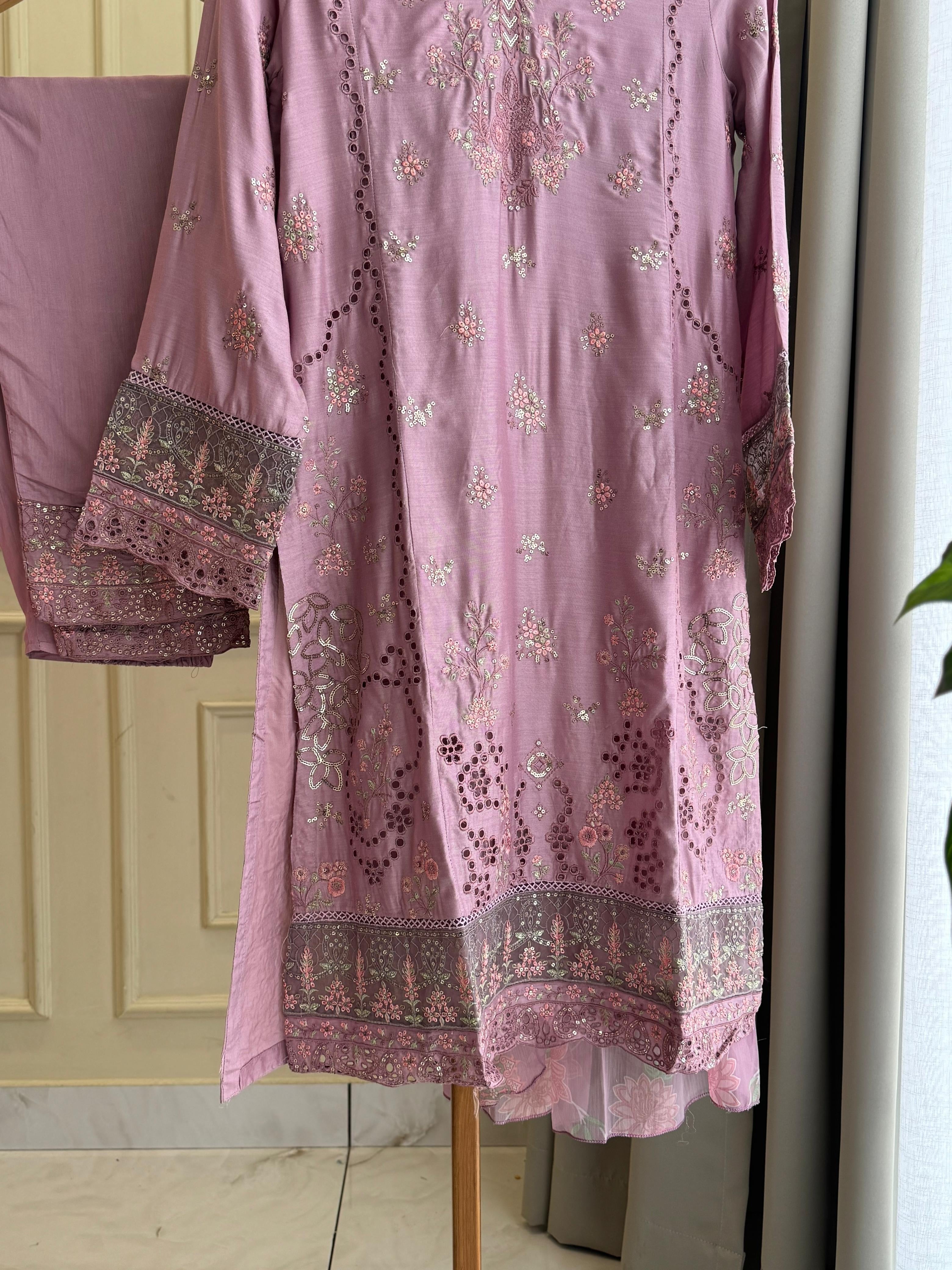 Premium Pure Lawn Embroidered Suit - 02