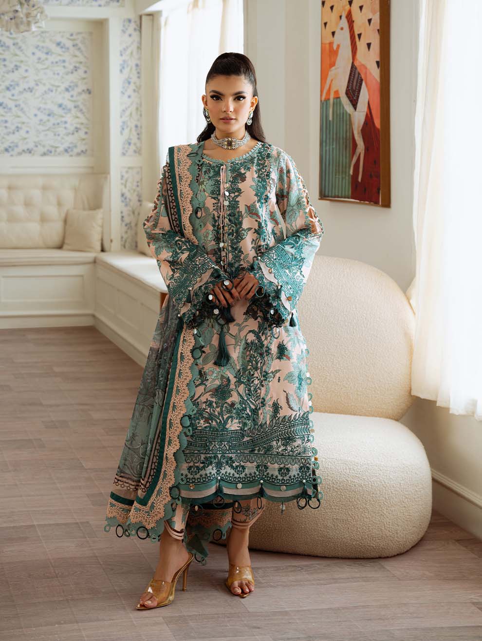 Jade Flora Lawn Original Suit
