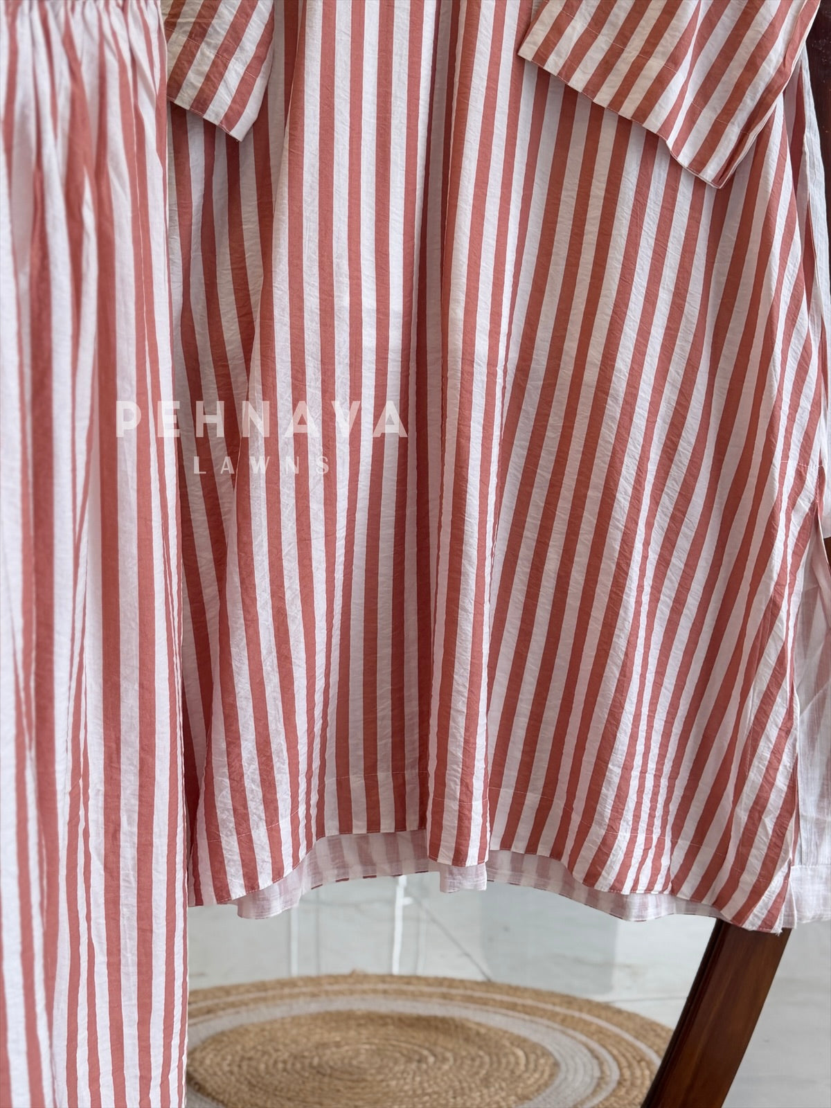 Striped Printed Three Piece Set 5137
