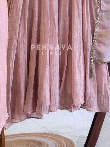 Neck Embellished Anarkali Ensemble 5594