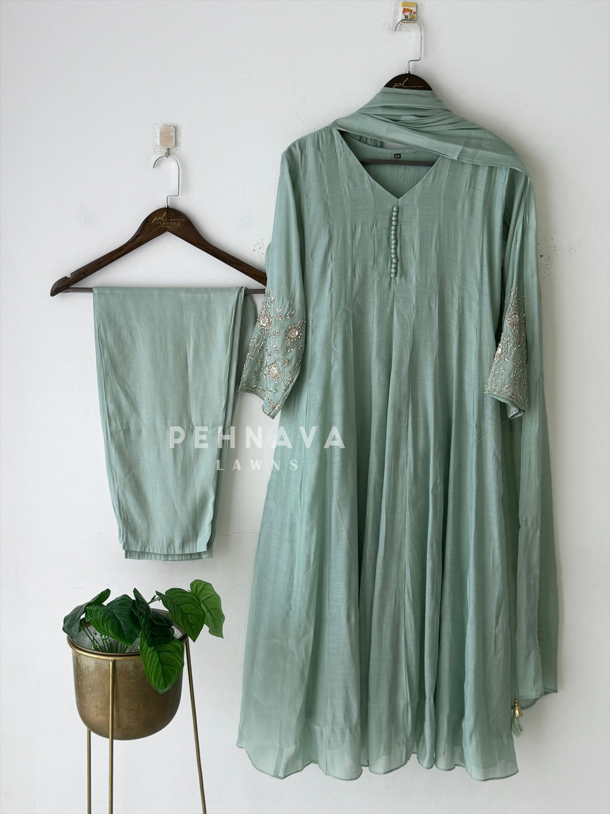 Chanderi Handworked Ensemble B725